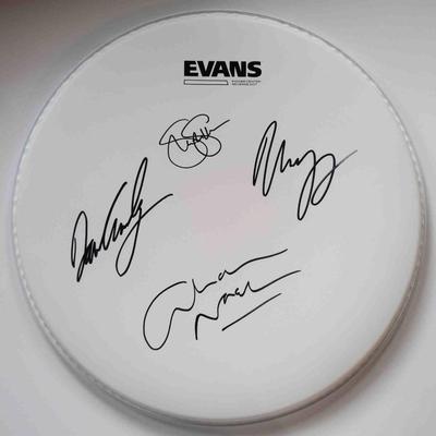 Crosby, Stills, Nash & Young signed drum head