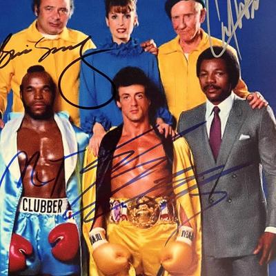 Rocky 3 cast signed photo