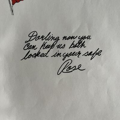 Titanic Rose DeWitt Bukater replica letter and boarding pass prop