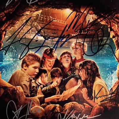 The Goonies cast signed photo