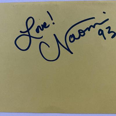 Naomi Judd original signature