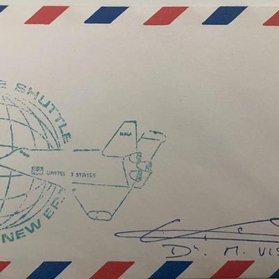 NASA Pilot D.M. Viso signed envelope