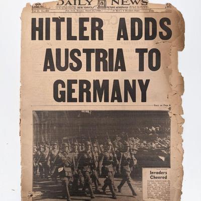 Daily News 1938 Vintage Newspaper
