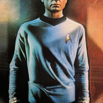 Rare Star Trek 1991 character illustration of Dr. McCoy by Drew Struzan original movie poster