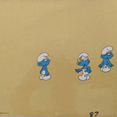 The Smurfs Original Animation Cel