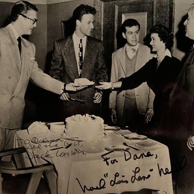 Superman Jack Larson Noel Neill signed photo