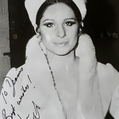 Barbra Streisand signed photo. GFA authenticated