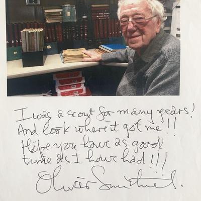 Oliver Smithies Signed Note
