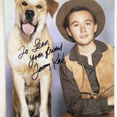 Old Yeller Tommy Kirk signed movie photo