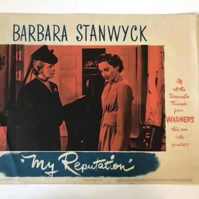 My Reputation original 1946 vintage lobby card