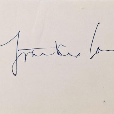 Frankie Laine original signature