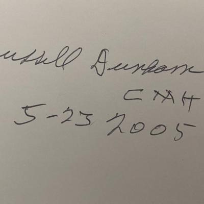 WWII Medal of Honor Russell E. Dunham original signature