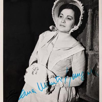 Opera Star Elena Mauti Nunziata Signed Photo