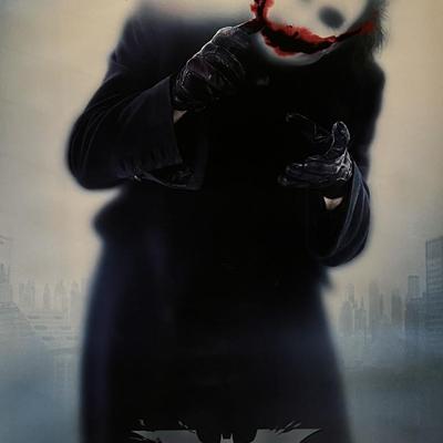 Batman The Dark Knight Why So Serious 2008 original teaser double-sided movie poster