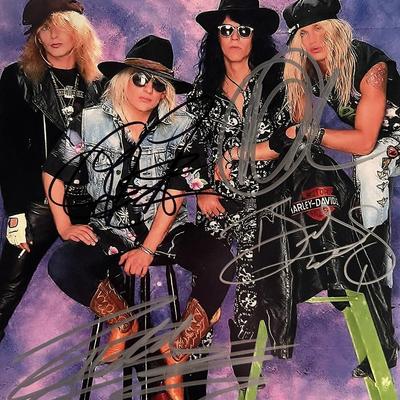 Poison band signed photo