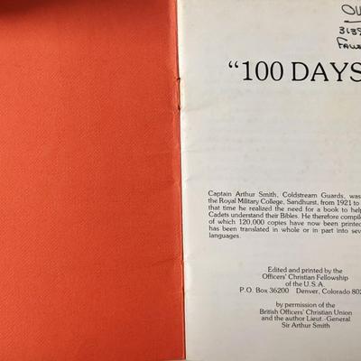 Ollie North Signed Bibe Study Booklet