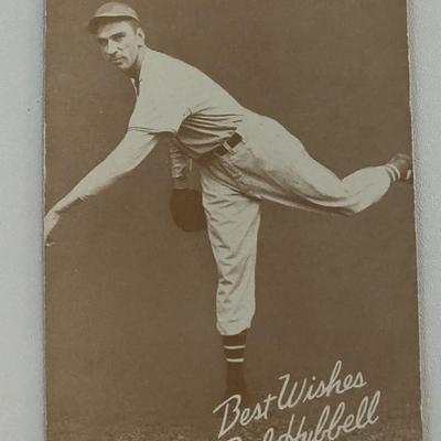 Carl Hubbell postcard