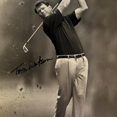 Tom Watson signed photo