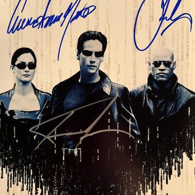 The Matrix cast signed photo