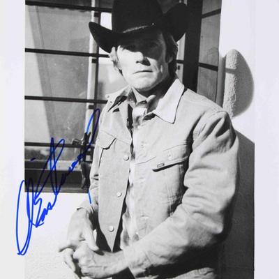 Clint Eastwood signed movie photo 