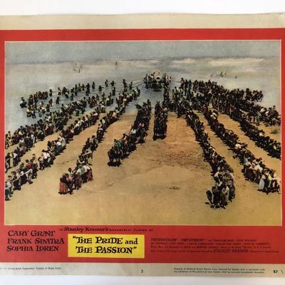 The Pride and the Passion original 1957 vintage lobby card