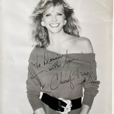 Cheryl Tiegs signed photo