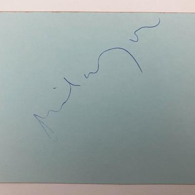Actor Michael York original signature 