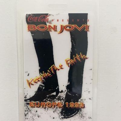 Bon Jovi Backstage Pass- 1993