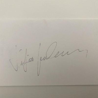 German Opera Vocalist Siegfried Jerusalem original signature
