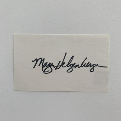 Marg Helgenberger original signature