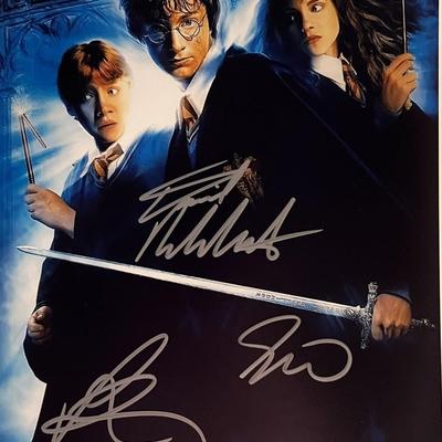 Harry Potter cast signed movie photo 