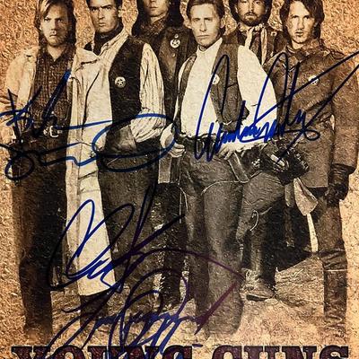 Young Guns cast signed photo