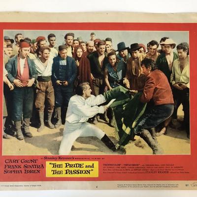 The Pride and the Passion original 1957 vintage lobby card