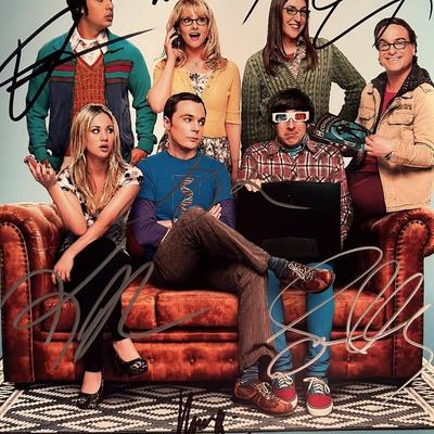 The Big Bang Theory cast signed photo 