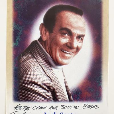 Comedy actor Jack Carter signed photo.