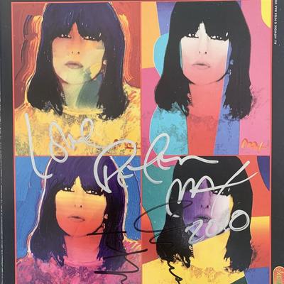 Peta 21st Anniversary & Awards Party Peter Max and Chrissie Hynde signed program