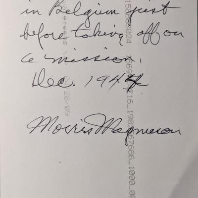 WWII Morris Magnuson Signed Photo