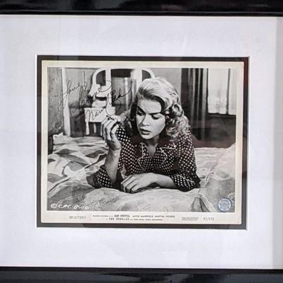 The Burglar Jayne Mansfield Signed Photo. GFA Authenticated