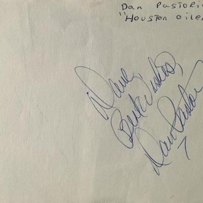 Sharon Gless and Dan Pastorini Double Sided Signature Cut