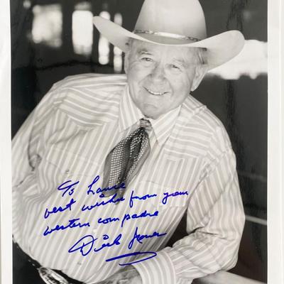 The Frontiersman Dickie Jones signed photo