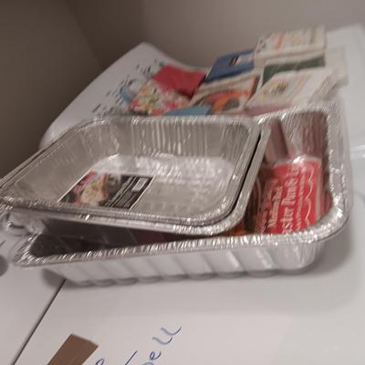 DISPOSABLE DINNERWARE, NAPKINS AND FOIL COOKING PANS