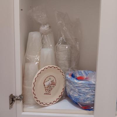 DISPOSABLE DINNERWARE, NAPKINS AND FOIL COOKING PANS