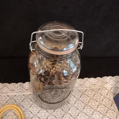 HUGE BALL ATLAS GLASS CANNING JAR & MORE