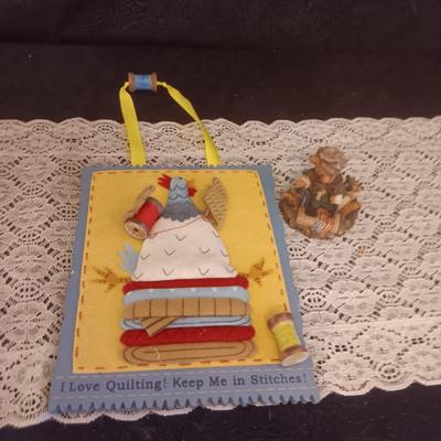KNICK KNACKS WITH A QUILTING THEME