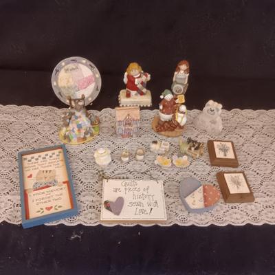 KNICK KNACKS WITH A QUILTING THEME