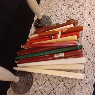 TAPERED CANDLES AND CANDLESTICKS