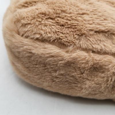NWT Gilda Paris Beige Faux Fur Pouch Purse