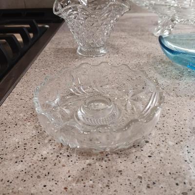 NICE GLASS SERVING PIECES