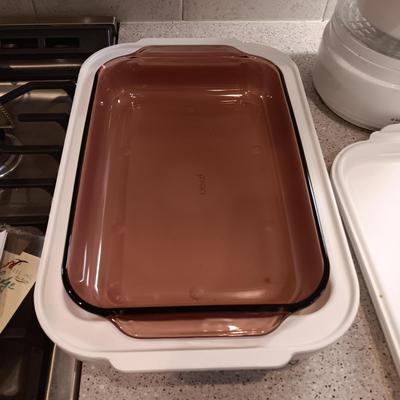 ELECTRIC STEAMER, ALADDIN CASSEROLE WARMER AND STORAGE CONTAINER