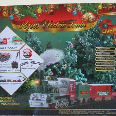 14-piece electric Christmas train 